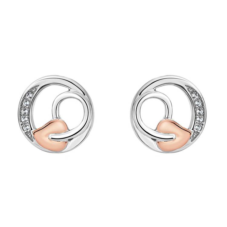Clogau Tree of Life Sterling Silver Vine Stud Earrings