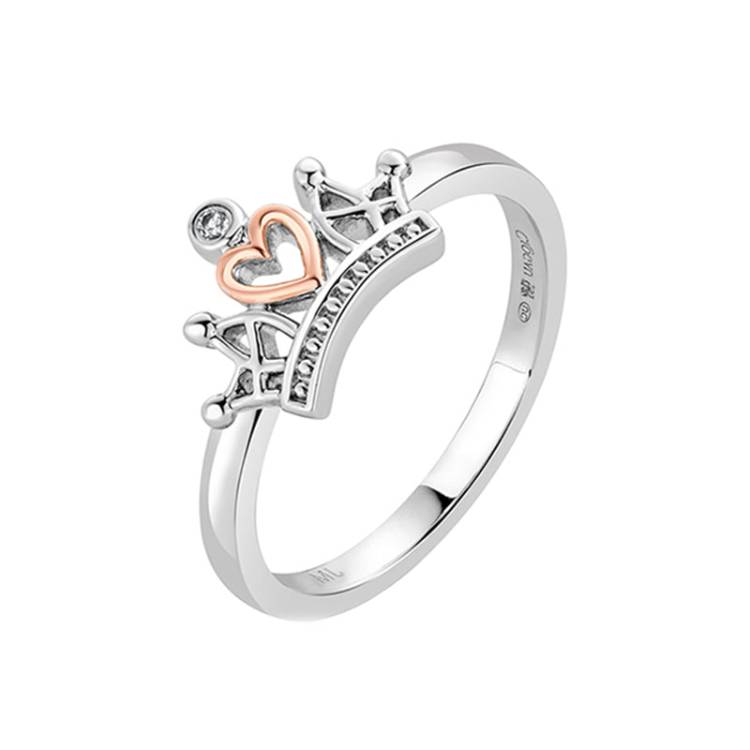 Clogau x Julien MacDonald Sterling Silver Crown Ring D - S