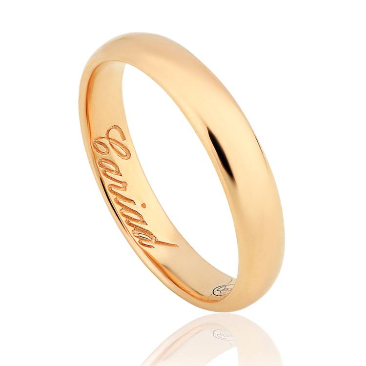 Clogau 1854 18ct Rose Gold 4mm Wedding Ring - M