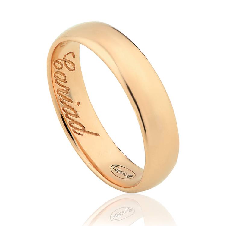Clogau 1854 18ct Rose Gold 5mm Wedding Ring - Q