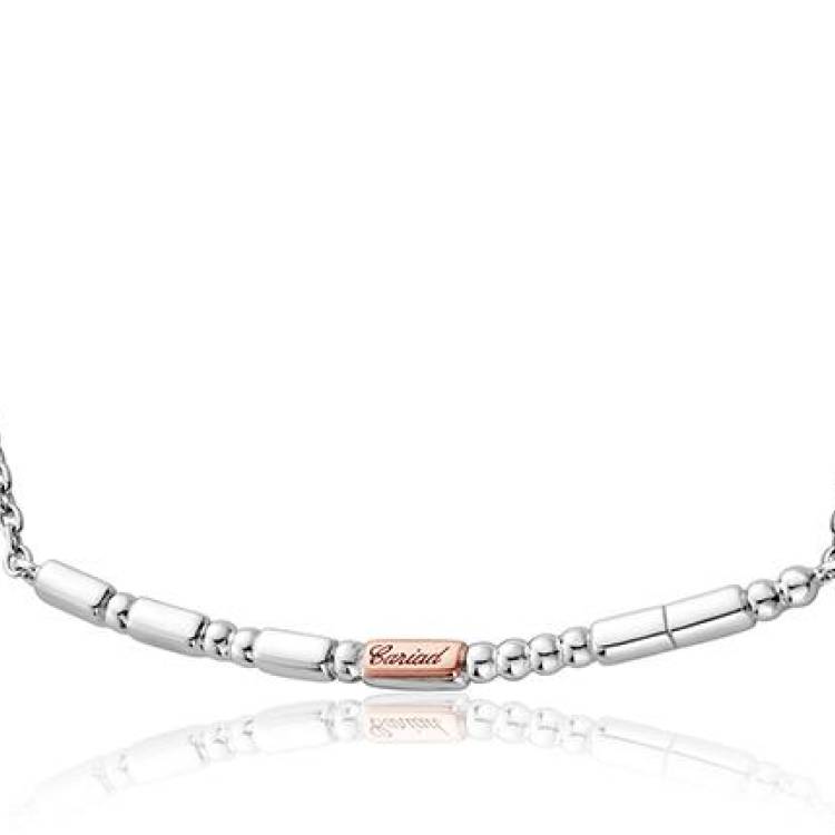Clogau Cariad Morse Code Sterling Silver Necklace - Silver