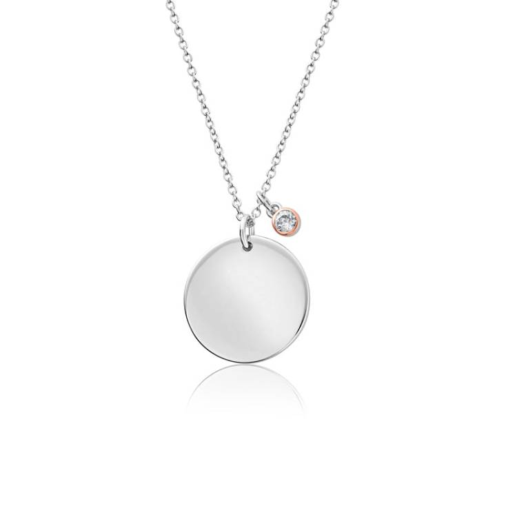 Clogau Celebration April Sterling Silver Birthstone Pendant D - Sterling Silver