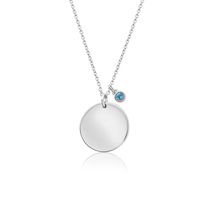Clogau Celebration December Sterling Silver Birthstone Pendant D - Sterling Silver