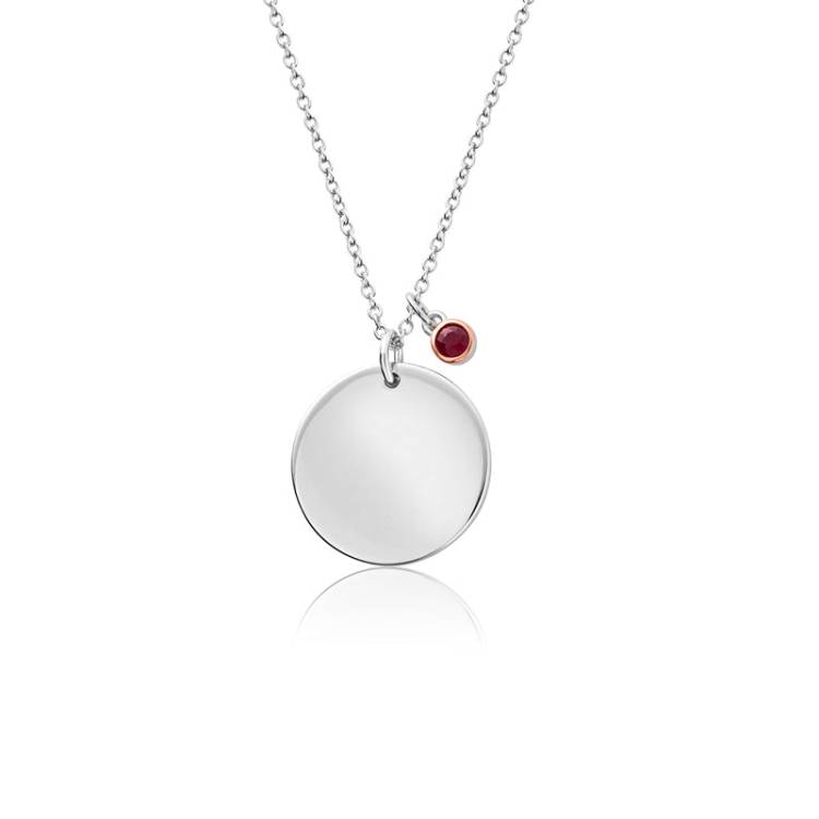 Clogau Celebration January Sterling Silver Birthstone Pendant D - Sterling Silver