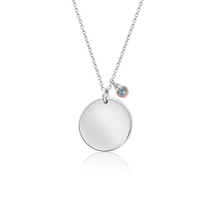Clogau Celebration March Sterling Silver Birthstone Pendant D - Sterling Silver