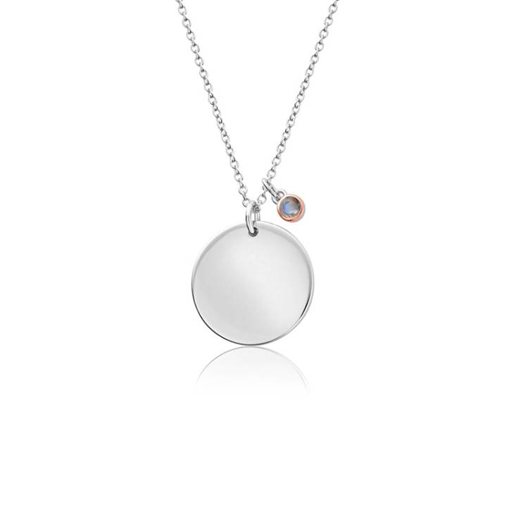 Clogau Celebration October Sterling Silver Birthstone Pendant D - Sterling Silver