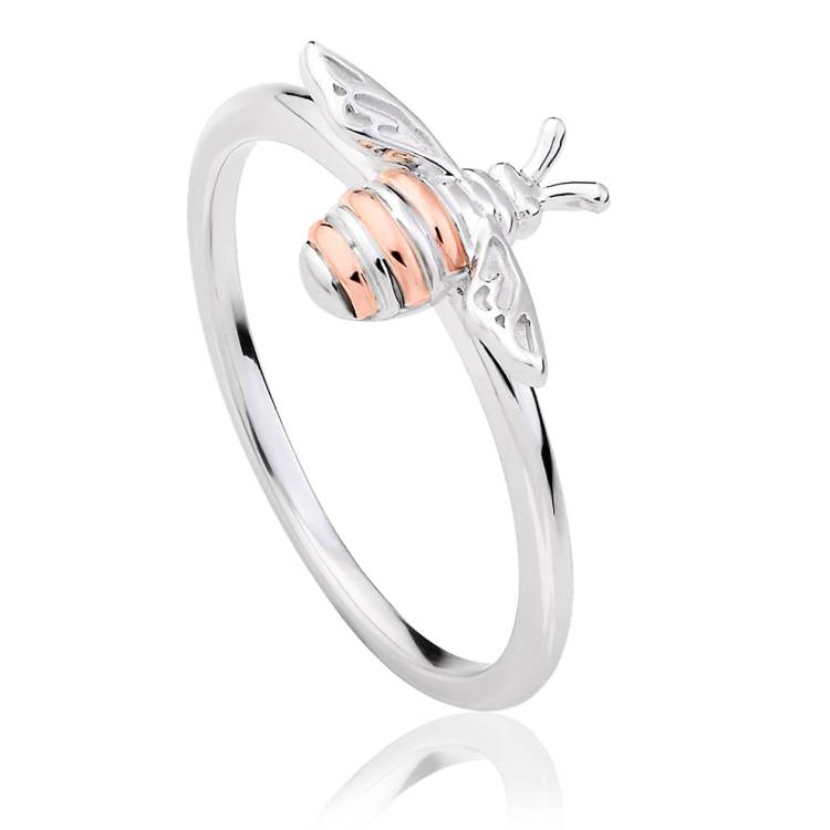 Clogau Honey Bee Sterling Silver Ring D - K