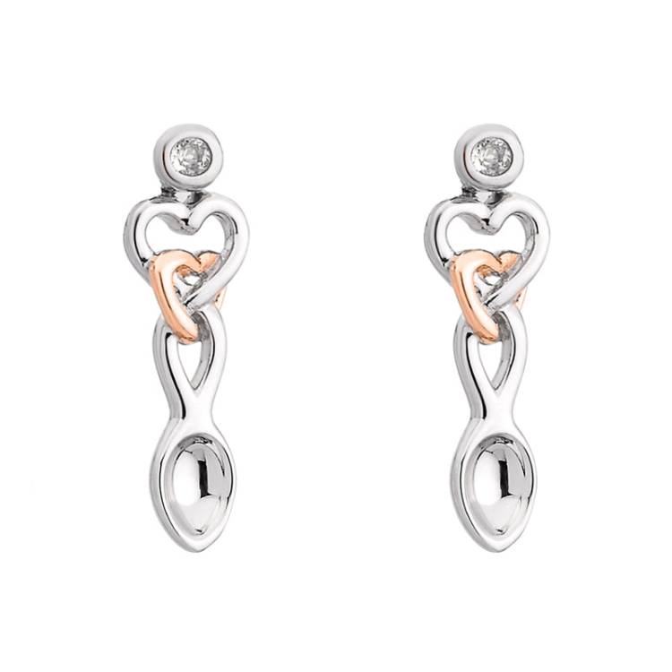 Clogau Lovespoons Sterling Silver Earrings - Sterling Silver