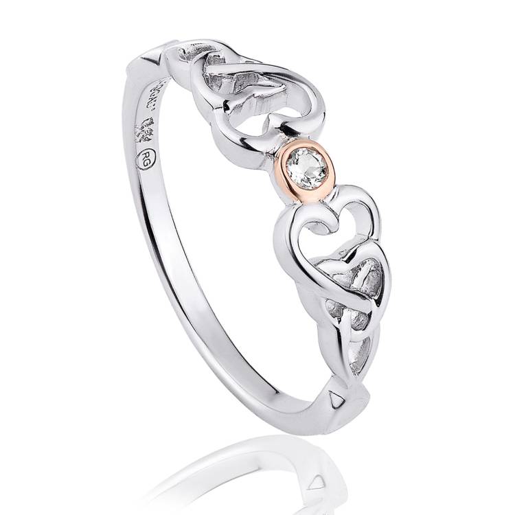 Clogau Lovespoons Sterling Silver Ring - O