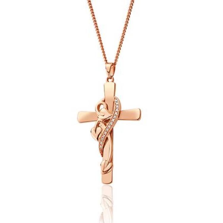 Clogau Tree Of Life 1854 Gold Diamond Cross Necklace - Gold