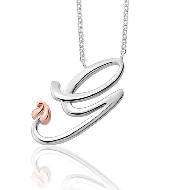 Clogau Tree of Life Sterling Silver Initials Letter G Necklace