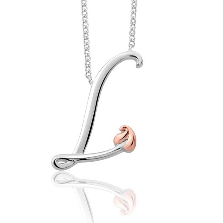 Clogau Tree of Life Sterling Silver Initials Letter L Necklace