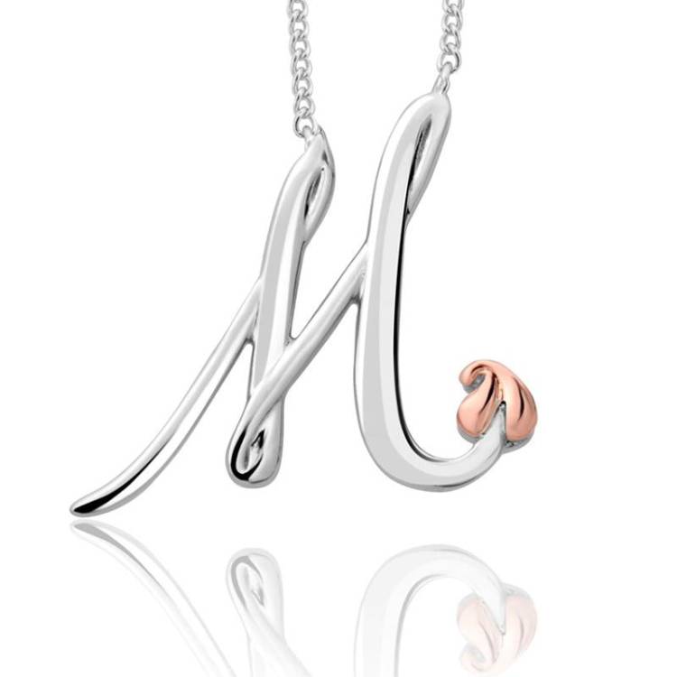 Clogau Tree of Life Sterling Silver Initials Letter M Necklace