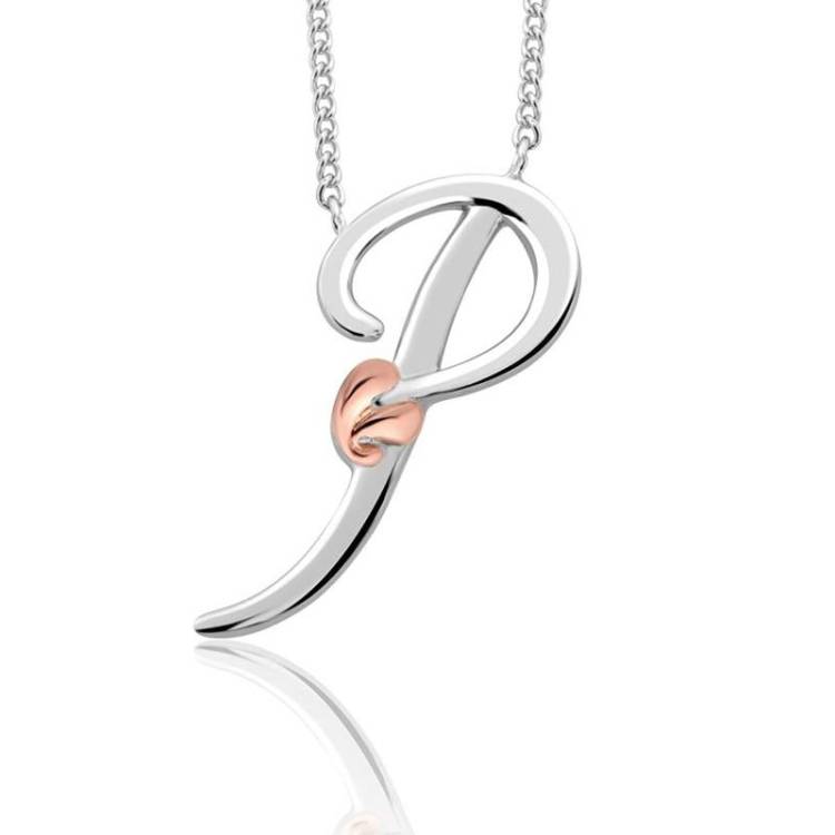 Clogau Tree of Life Sterling Silver Initials Letter P Necklace
