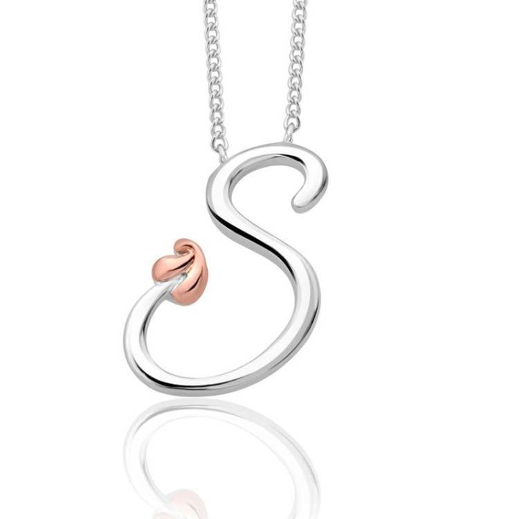 Clogau Tree of Life Sterling Silver Initials Letter S Necklace