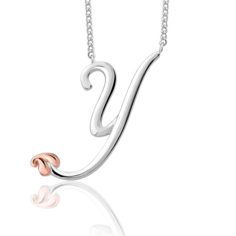 Clogau Tree of Life Sterling Silver Initials Letter Y Necklace
