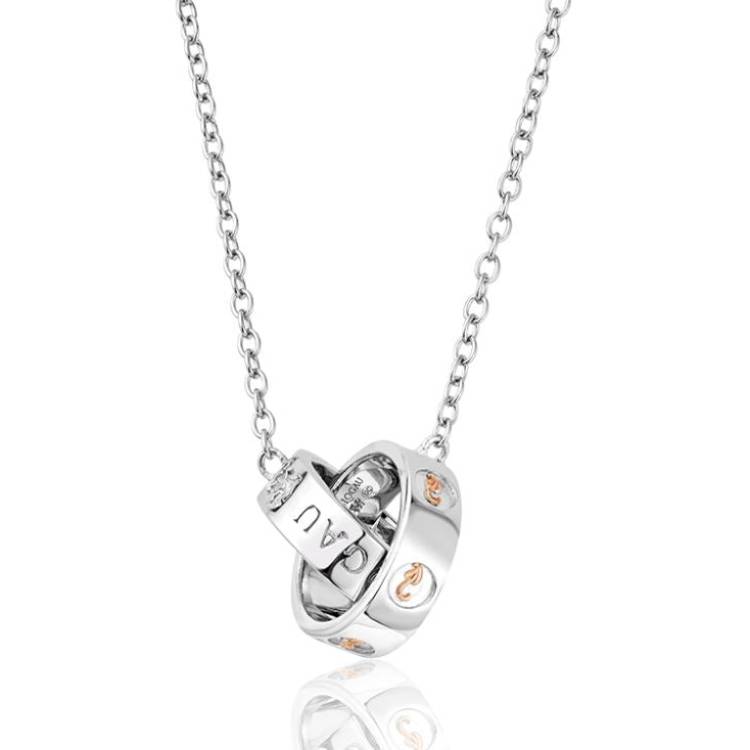 Clogau Tree of Life Sterling Silver Insignia Links Necklace D - Silver