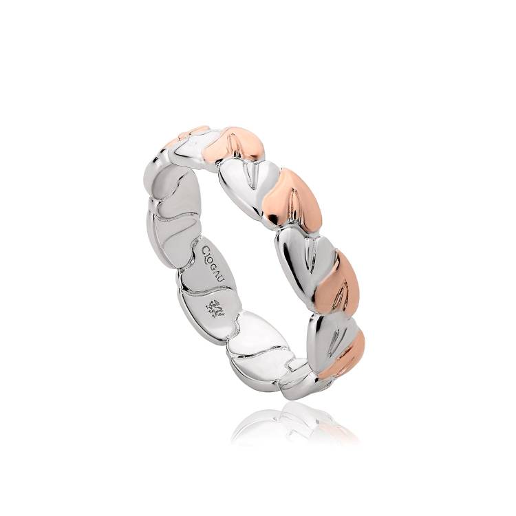 Clogau Tree of Life Sterling Silver Leaf Ring - Q