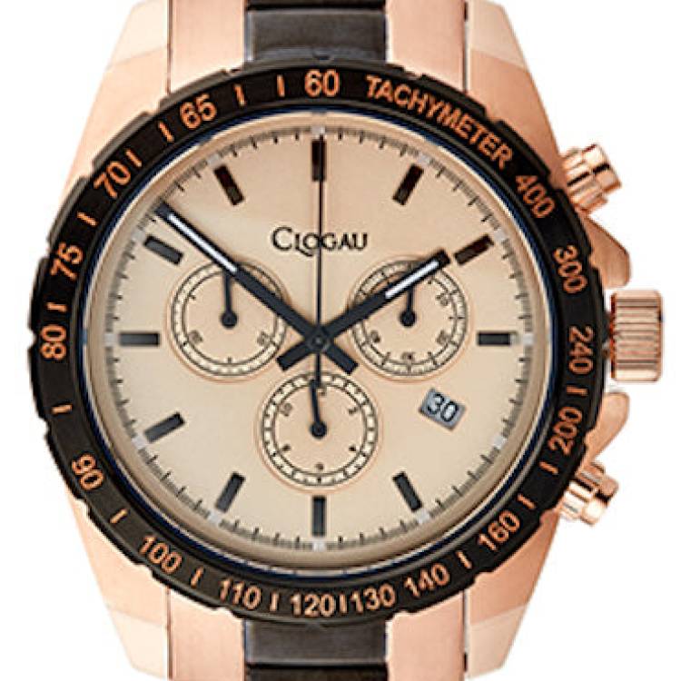 Clogau Watch Sports Rose and Black Mens