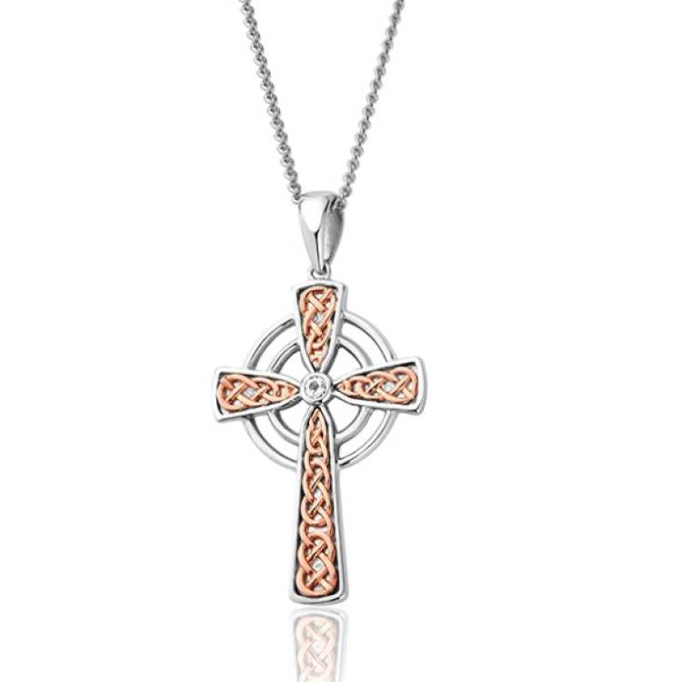 Clogau Welsh Royalty Sterling Silver Cross Pendant