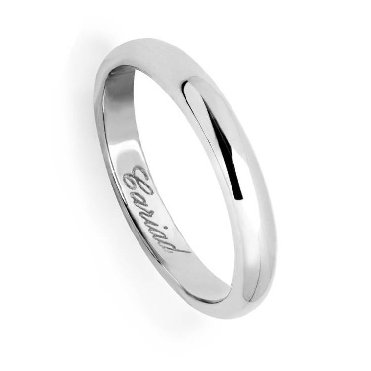Clogau Windsor 18ct White Gold 3mm Wedding Ring - P