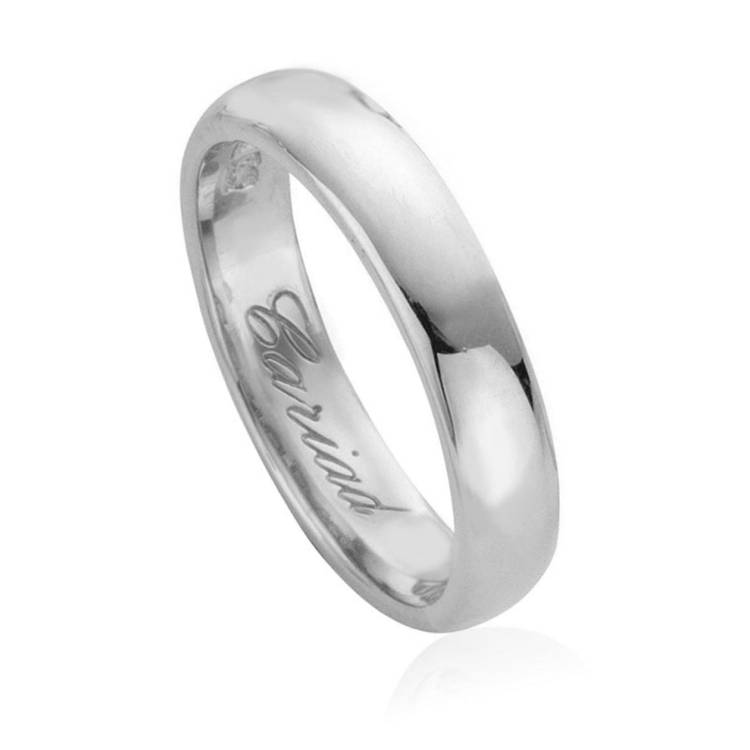 Clogau Windsor 18ct White Gold 4mm Wedding Ring - S