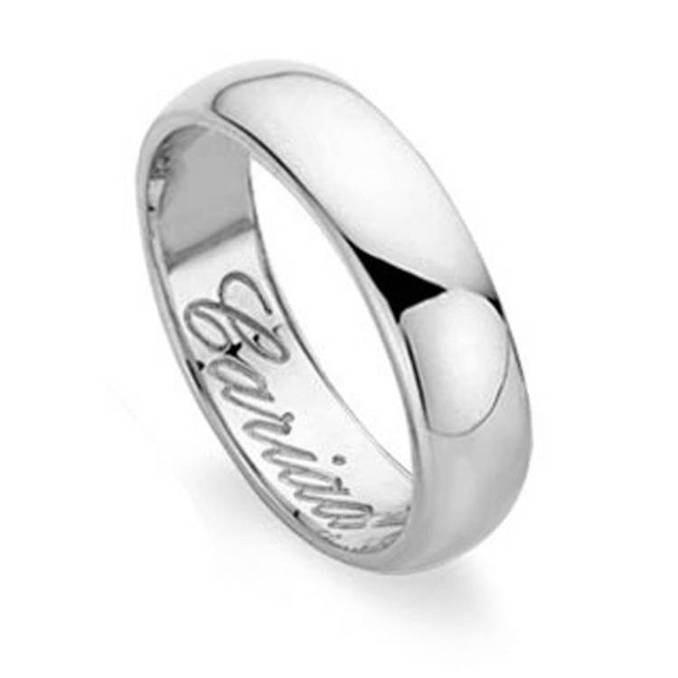 Clogau Windsor 18ct White Gold 5mm Wedding Ring - R