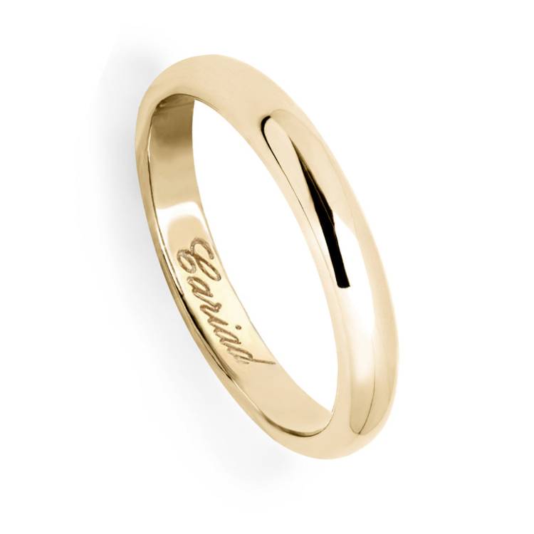Clogau Windsor 18ct Yellow Gold 3mm Wedding Ring - O