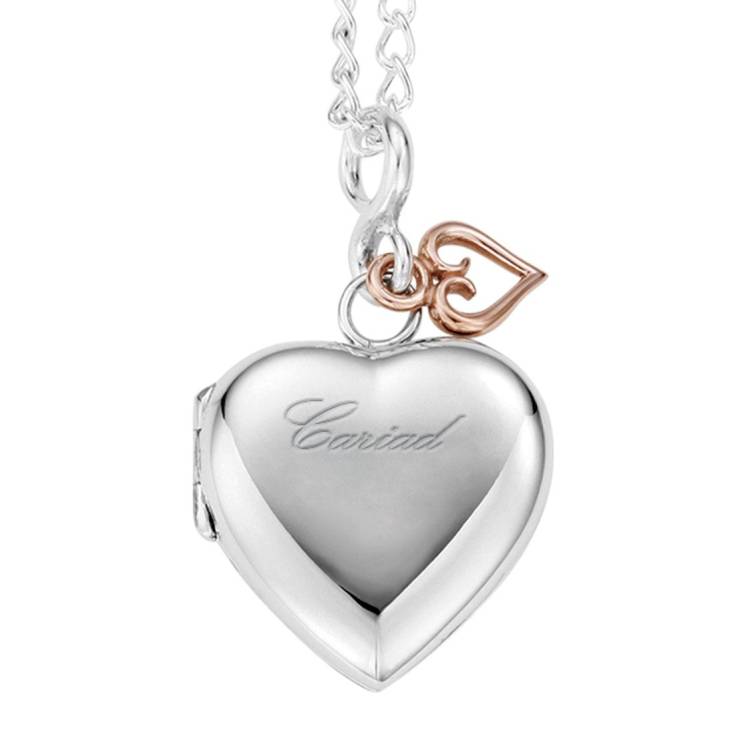 Clogau Cariad Sterling Silver Heart Locket - Silver
