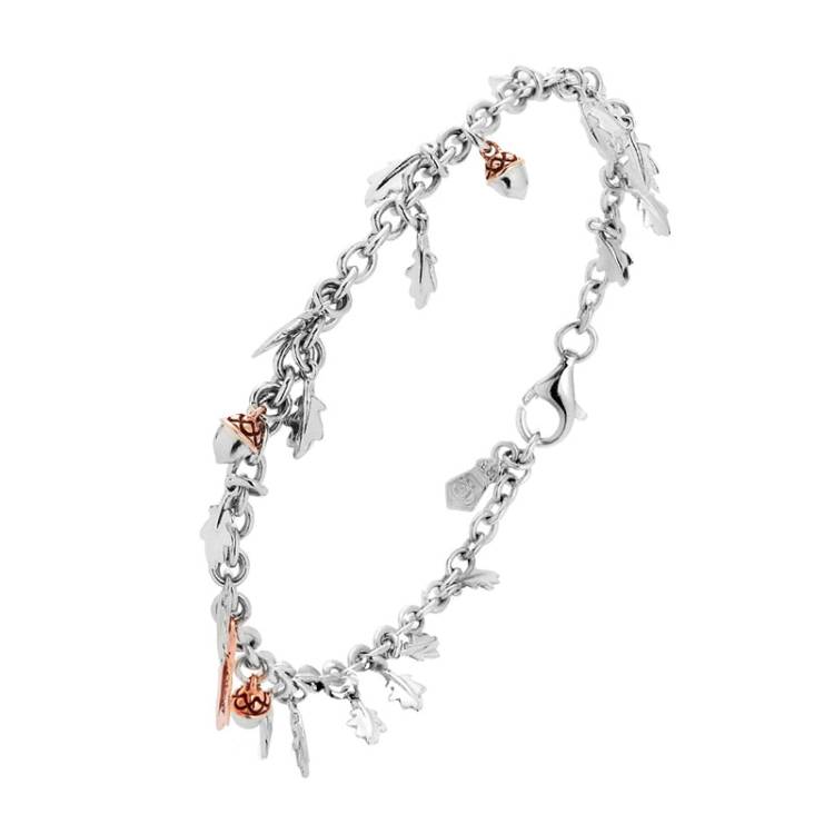 Clogau Royal Oak Sterling Silver Bracelet - Silver