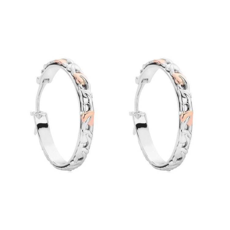 Clogau Tree Of Life Sterling Silver Small Hoop Earrings - Silver