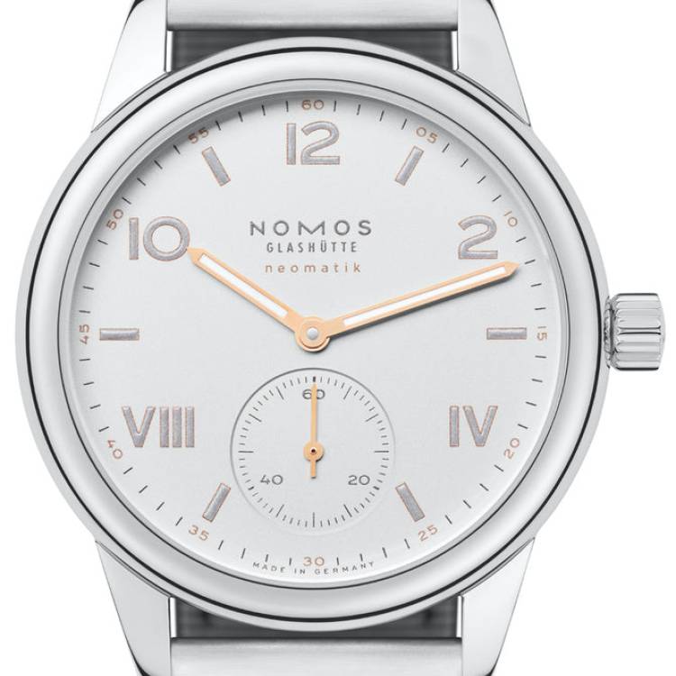 Nomos Glashutte Watch Club Campus Neomatik Steel Back - Silver