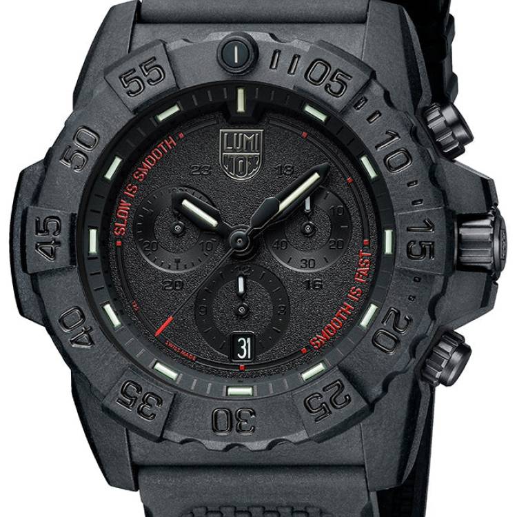 Luminox Watch Navy Seal 3850 Series Chronograph - Black