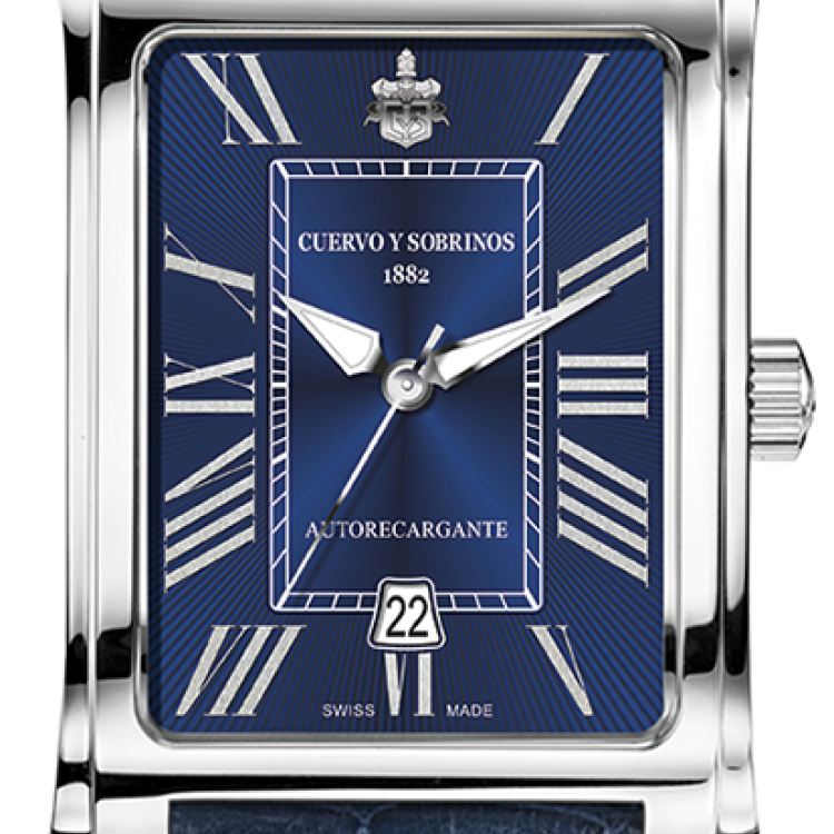 Cuervo y Sobrinos Watch Prominente Clasico - Blue