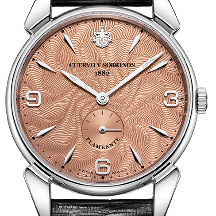 Cuervo y Sobrinos Watch Historiador Flameante - Salmon