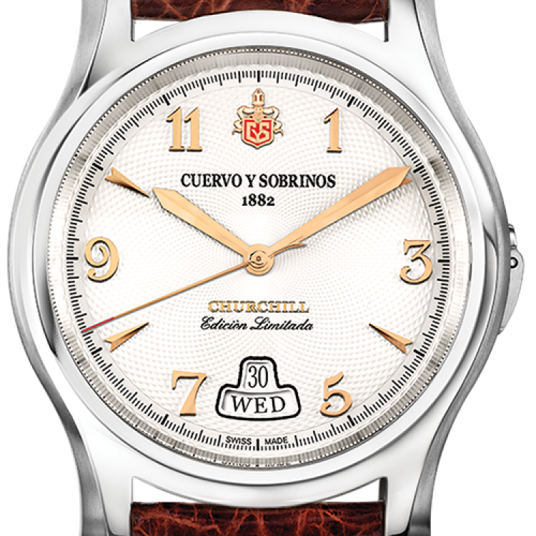 Cuervo y Sobrinos Watch Robusto Churchill Yalta Edition - Silver
