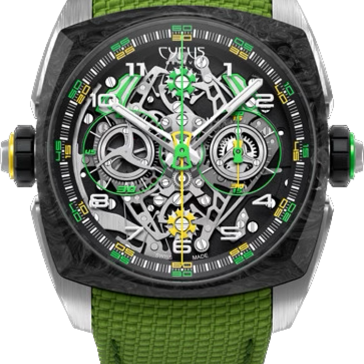 Cyrus Watch Klepcys Dice Lime Carbon Limited Edition