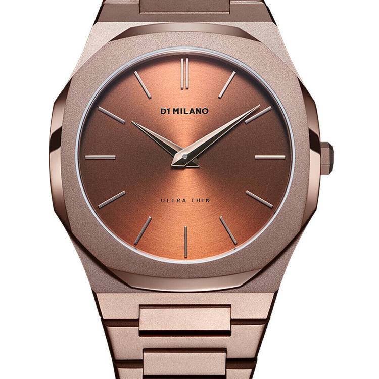 D1 Milano Watch Ultra Thin Chocolate - Brown