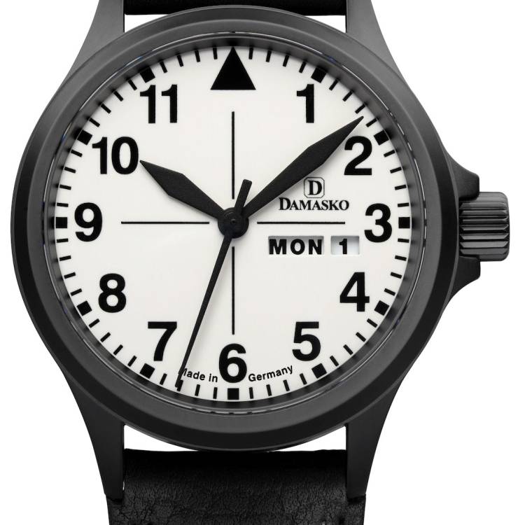 Damasko Watch DK37 Black Leather Pin