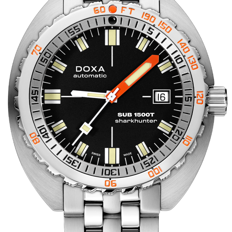 Doxa Watch 1500T Sharkhunter Bracelet D - Black
