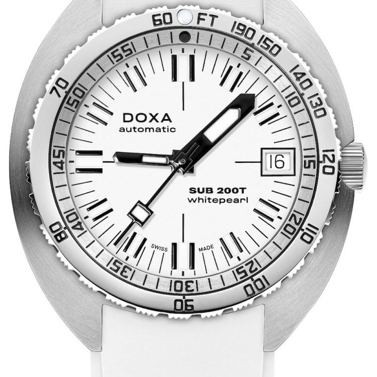 Doxa Watch SUB 200T Whitepearl Iconic