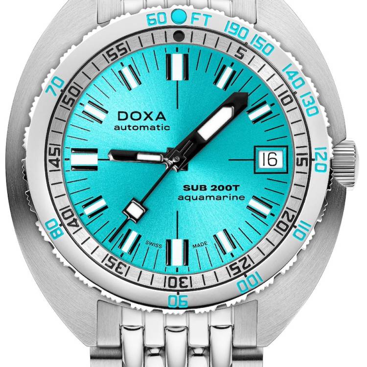 Doxa Watch SUB 200T Aquamarine Sunray Bracelet