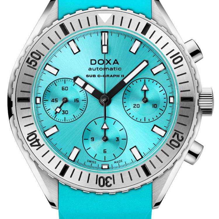 Doxa Watch Sub 200 C-Graph II Aquamarine Rubber