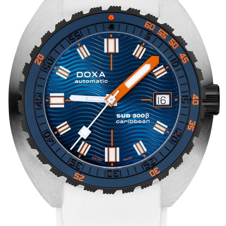 Doxa Watch SUB 300 Beta Ceramic Steel Caribbean Rubber White