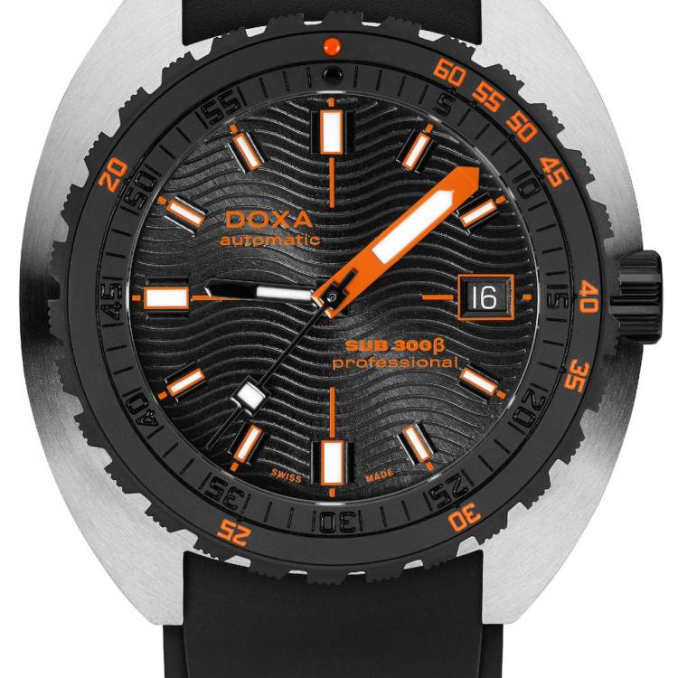 Doxa Watch SUB 300 Beta Ceramic Steel Professional Rubber Black