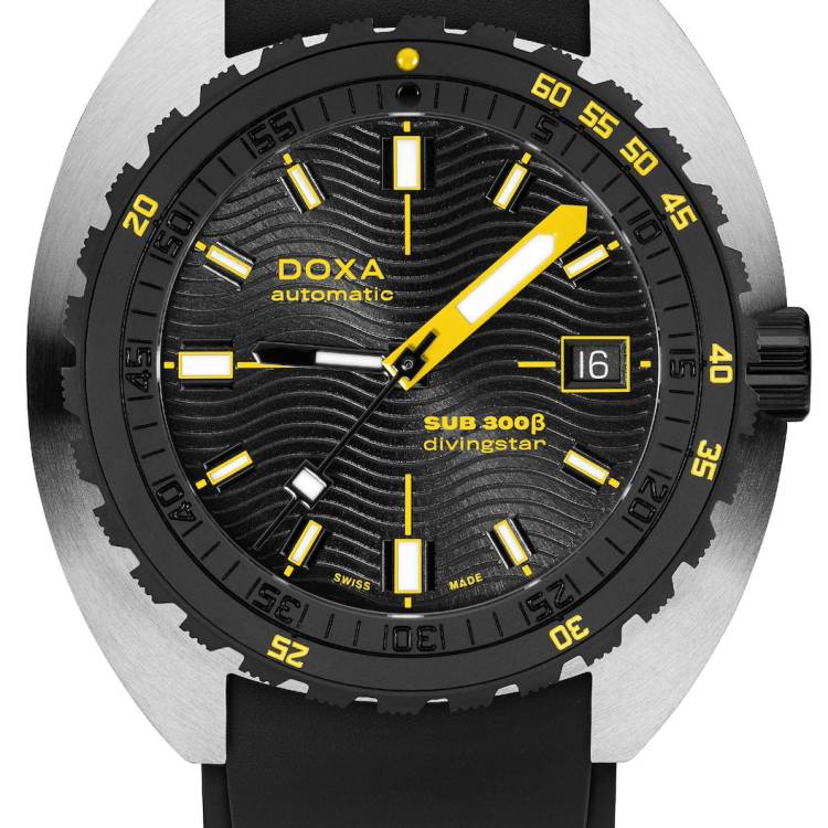 Doxa Watch SUB 300 Beta Ceramic Steel Divingstar Rubber Black