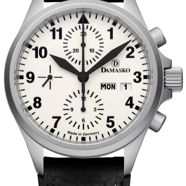 Damasko Watch DC57 Black Leather Pin
