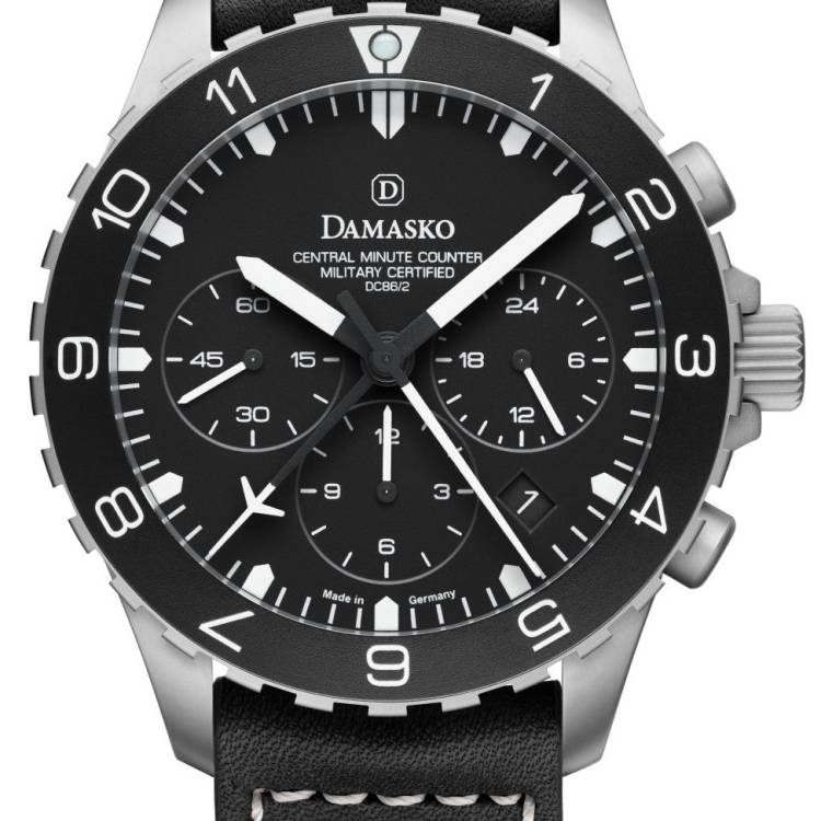 Damasko Watch DC86/2 Leather - Black