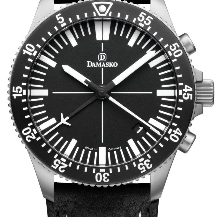 Damasko Watch DC82 Leather Pin - Black