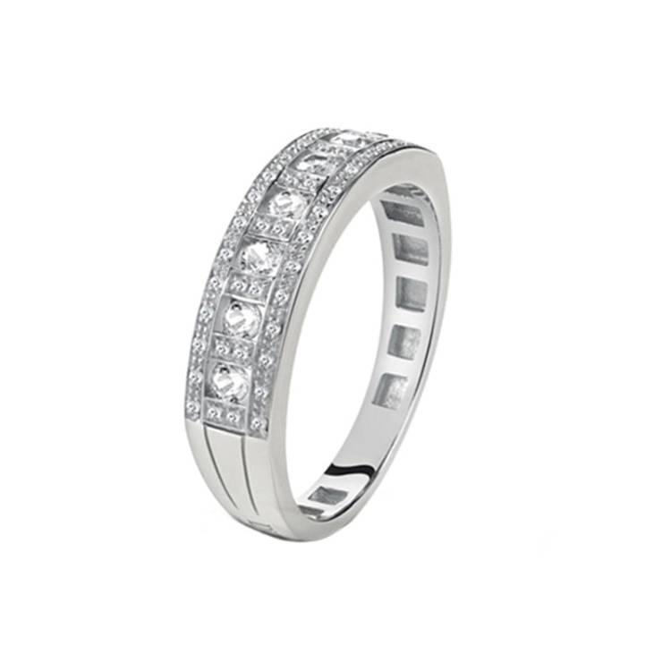 Damiani Belle Epoque 18ct White Gold 0.42ct Diamond Ring - Q (17)